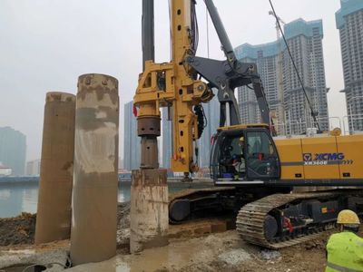 大连湾海底隧道建设新进展 徐工XR360E旋挖钻机批量施工彰显工程实力